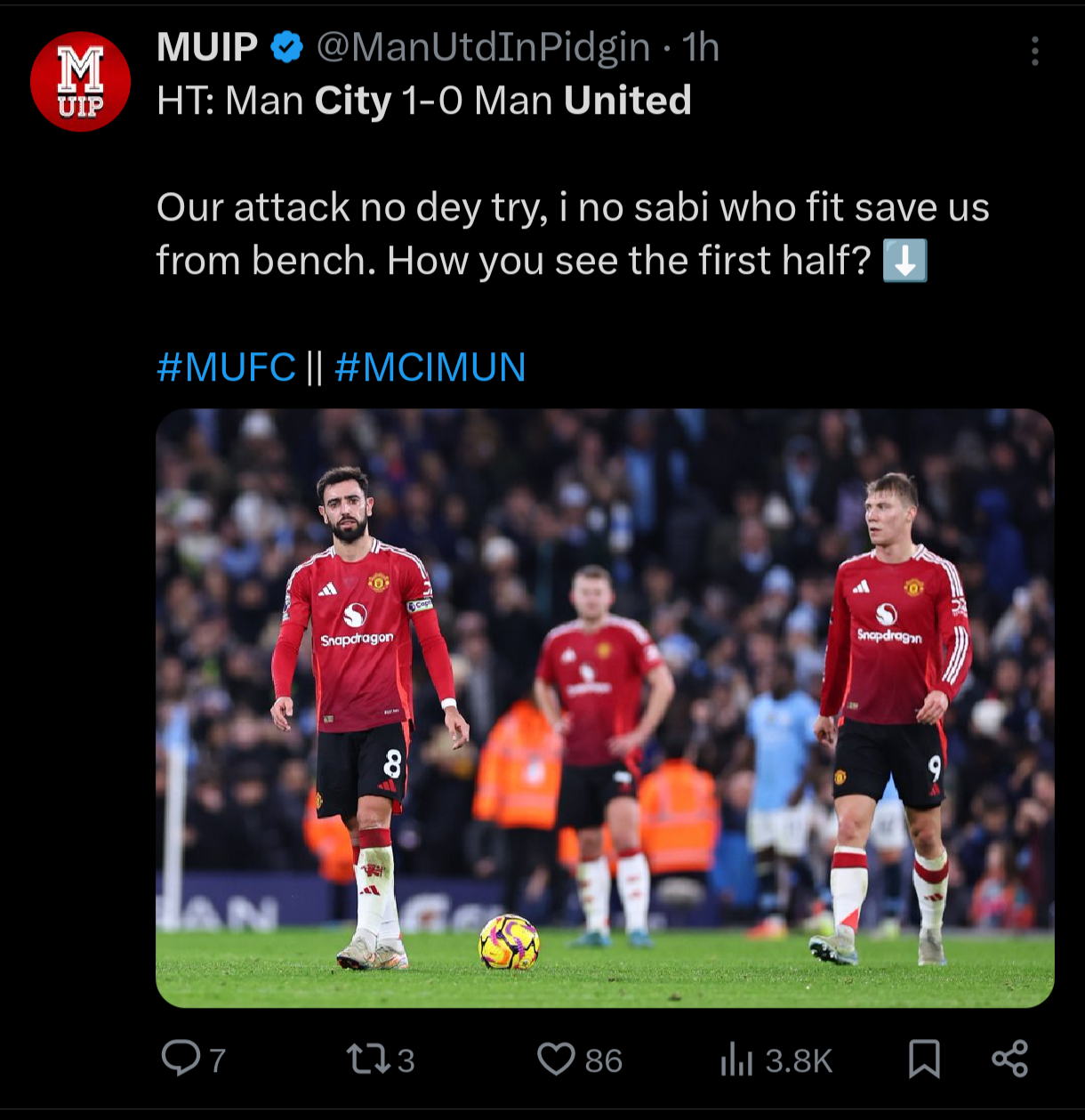 Manchester City vs Manchester United 