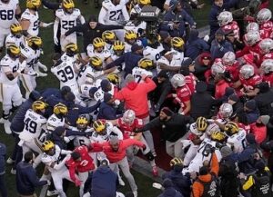 michigan ohio state fight in tunnel